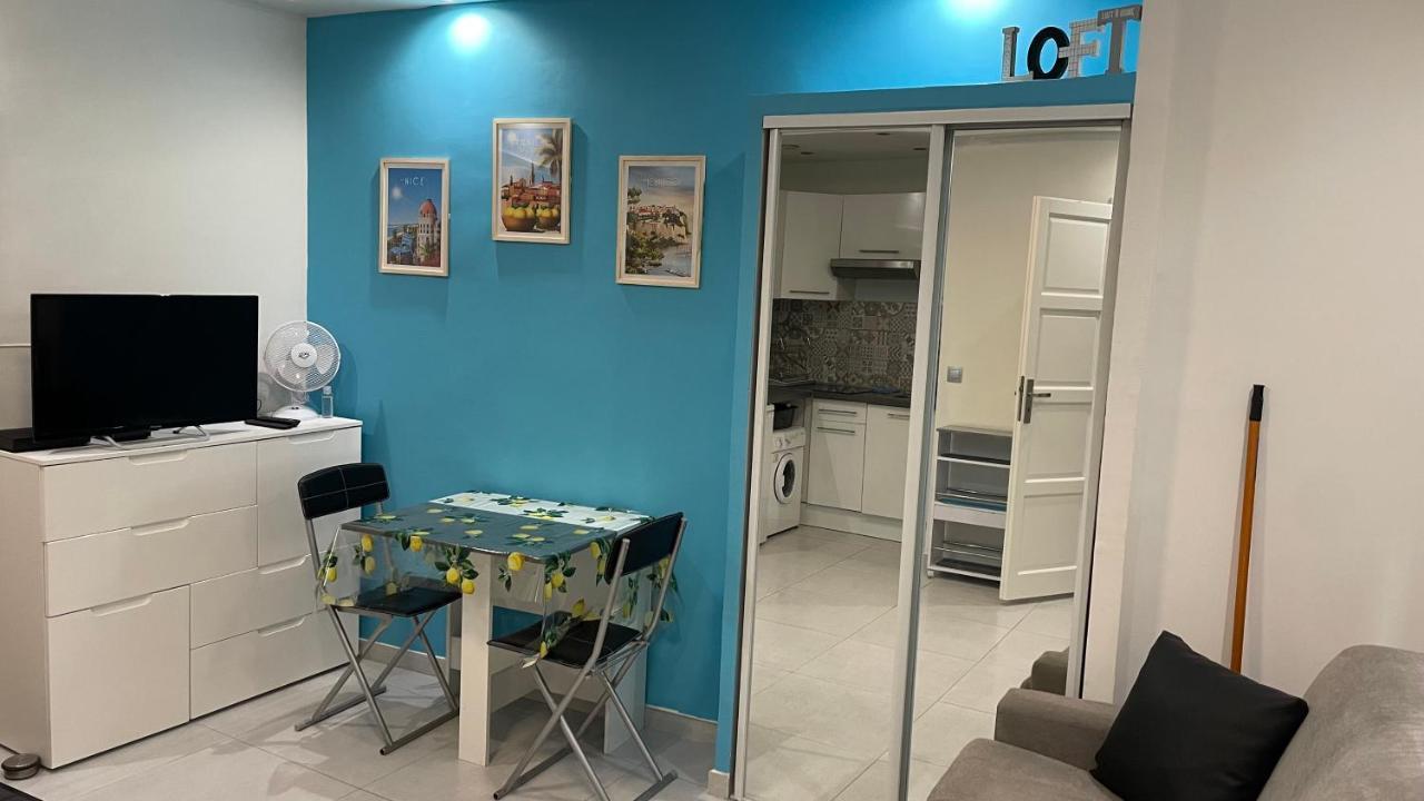Studio Rue Pietonne Proche Plage Menton Buitenkant foto